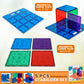 Playmags Super Durable Building Stabilizer Set, Works with All Magnet Tiles, Multicolor, Model 172, Fits 1-12"x12" & 4-6"x6"