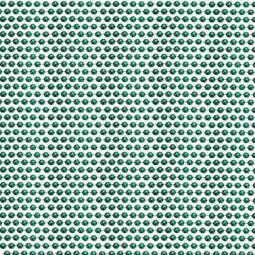33 inch 07mm Round Metallic Green Mardi Gras Beads - 6 Dozen (72 Necklaces)