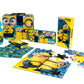 Minions Gift Set - Minions Lunch Tin Box, water bottle, puzzle, stickers, and Pencil Case.