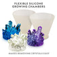 National Geographic Mega Crystal Growing Kit For Kids- Grow 6 Crystals With Light-Up Stand, Science Gifts For Kids 8-12, Crystal Making Experiment, Science Kit For Girls And Boys (Amazon Exclusive)