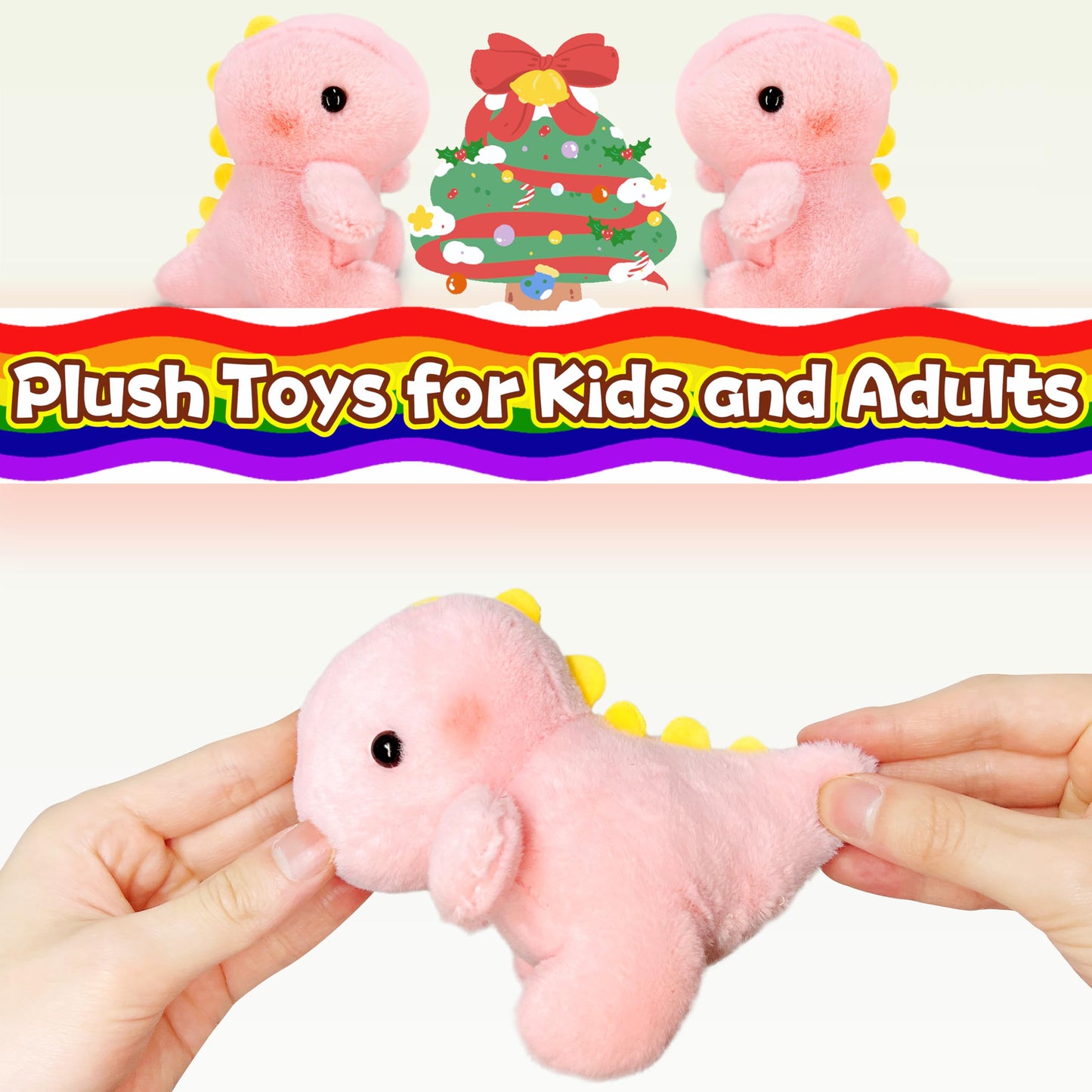 Dinosaur Stuffed Animals, Kawaii Dino Plushies For Girls And Boys, Fun Dinosaur Mini Plush Toy, Cuddly Animal Plush Toys, Cute P