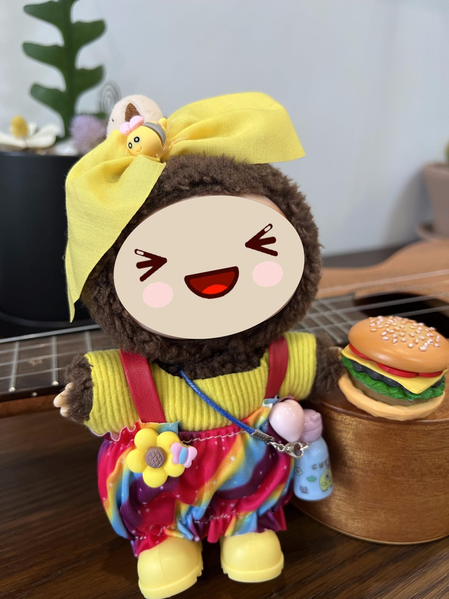 17Cm Doll Clothes Cute Babydoll Clothing Handcrafted Outfits Cute Garment With Shoes And Accessories(No Doll), Yellow-Lbb013