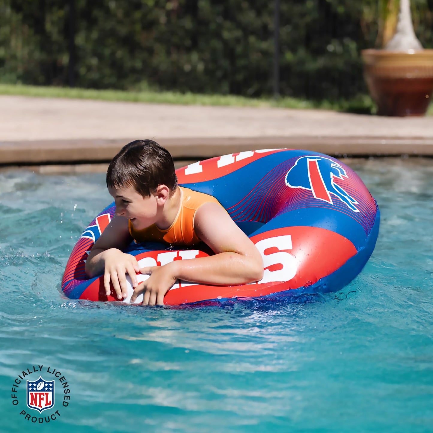 Bigmouth Buffalo Bills 36    Inflatable Pool Floats Officially Licensed Nfl Fan Gear Merchandise Inner Tube For Adults And Teens