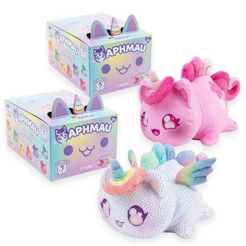 Aphmau Mini Mystery 6' Plush - Unicorn Collection - 2 Pack; Youtube Gaming Channel, Blind Box, 2 Of 8 Unique Possible Unicorn Meemeows, Official Merch
