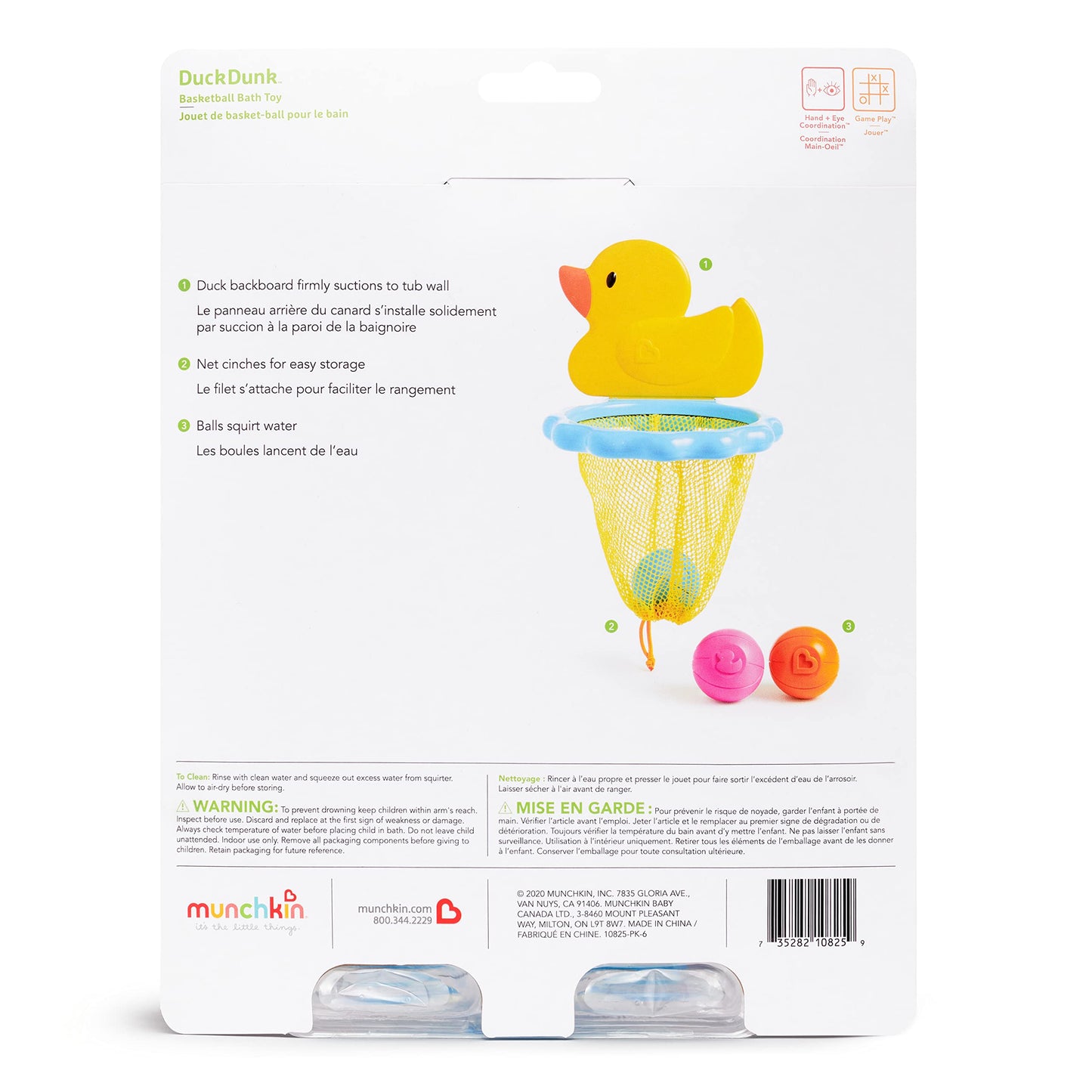 Munchkin Duckdunk Basketball Toss Game Baby And Toddler Bath Toy