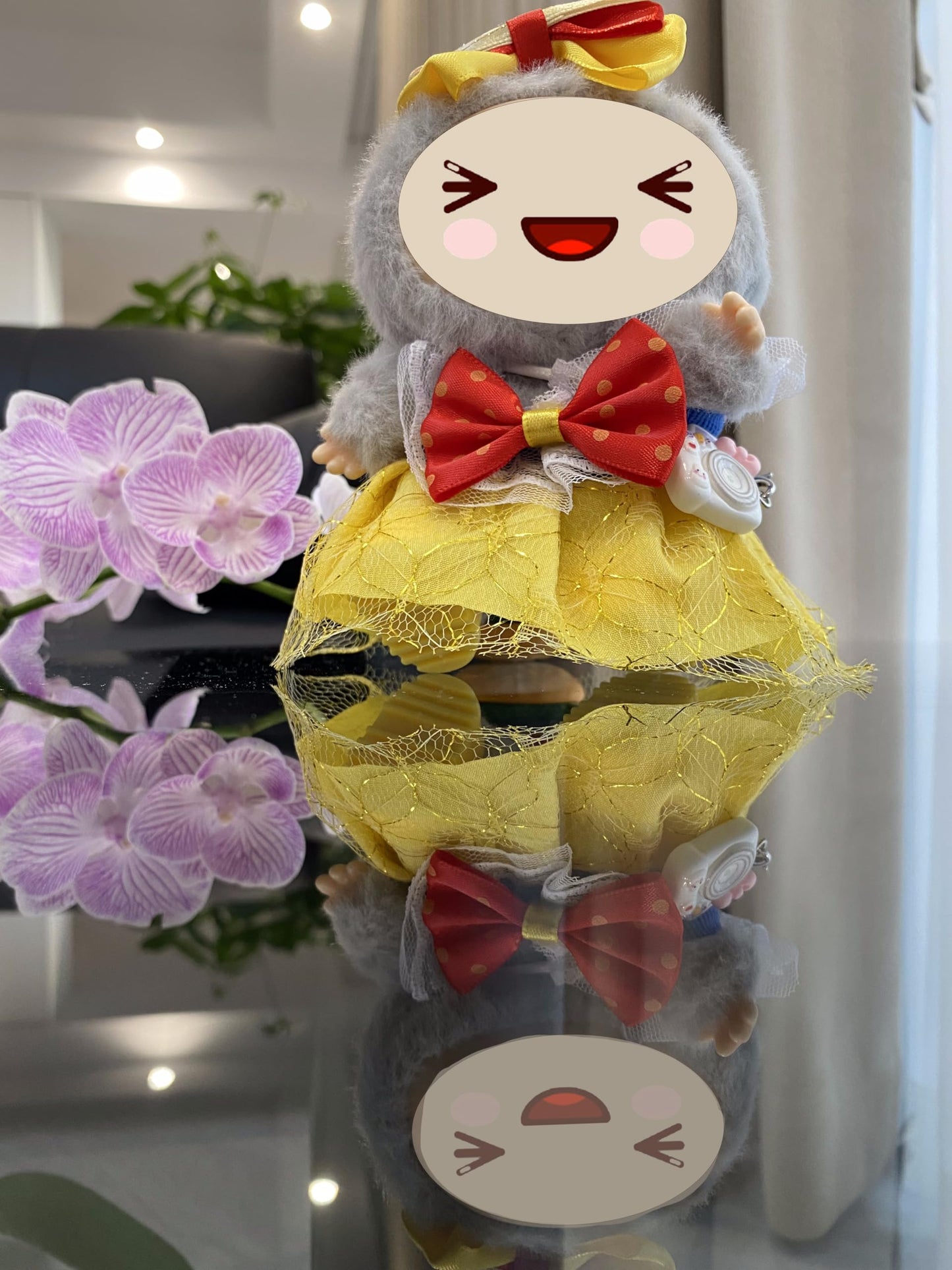 17Cm Doll Clothes Cute Babydoll Clothing Handcrafted Outfits Cute Garment With Shoes And Accessories(No Doll), Yellow-Lbb014