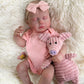 Joyarr Lifelike Reborn Baby Dolls, 20Inch Sweet Smile Real Life Realistic Newborn Full Vinyl Sleeping Baby Girl Adorable Dolls W