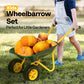 Vivohome Kids Wheelbarrow Children Garden Cart With Toddler Gardening Tool Set Child Wheel Barrel Outdoor Indoor Toys Gift Green