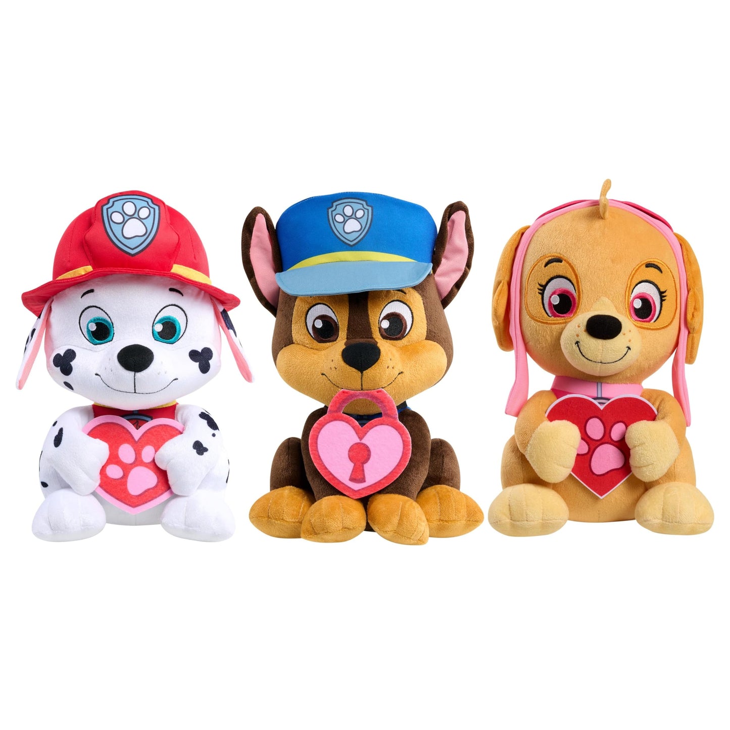 Just Play Paw Patrol Lots Of Love Large 12-Inch Plush Chase Stuffed Animal, Soft Puppy Plushie, Kids Toys For Ages 3 Up