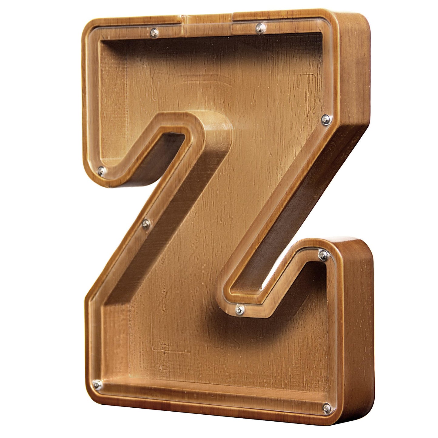 Aorcmitn Wooden Letter Coin Piggy Bank For Boys Girls Kids Toddler Adults Money Bank Best Gift For Friends(9.2Inch-Z