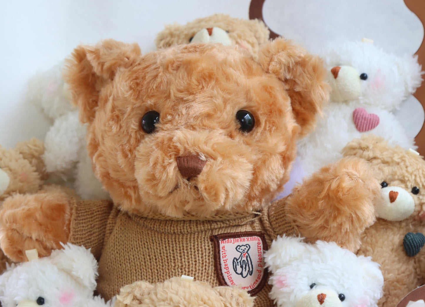 Cute Bear Bouquet - Plush Toy Bouquet with Cute Soap Flower - Handmade Toy Bouquet for Any Occasions, Birthday, Bridal Shower, G