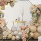 Double Stuffed Cream Beige Balloons, Pastel Beige Balloon Arch,18 12 10 5 Inch Double Stuffed Cream Beige Balloon Different Size