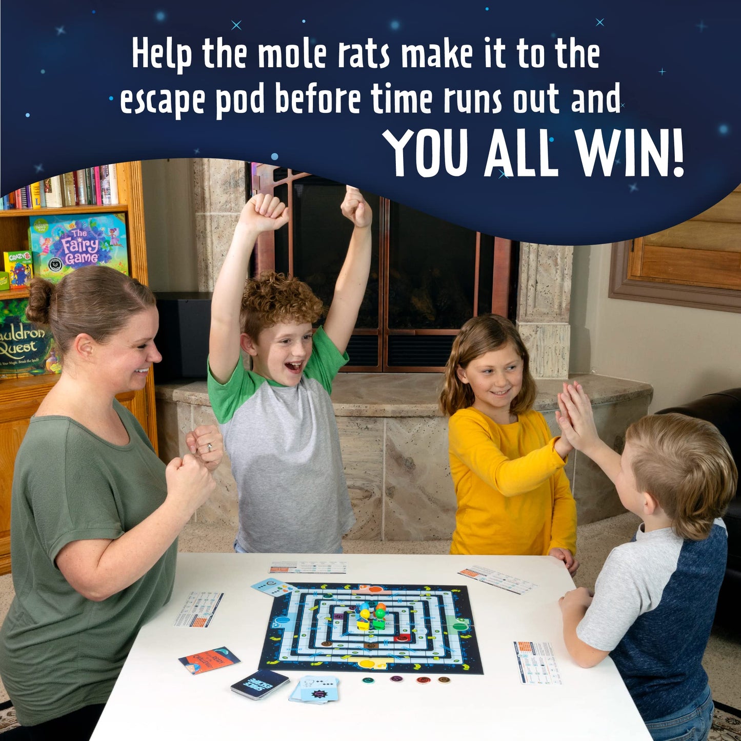 Peaceable Kingdom Space Escape – Cooperative Strategy Space Adventure Game By The Inventor Of Pandemic – Use Teamwork To Win! – Great For Families With Kids Ages 7 & Up