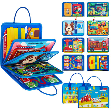 Kickduck Busy Board Montessori Toys For 3 4 Year Old, Educational Activity Sensory Preschool Learning Toys For Toddlers, Travel