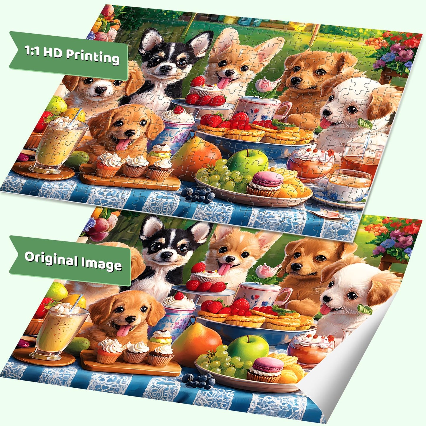 300 Piece Puzzles for mature-themeds  Jigsaw Puzzles 300 Pieces for mature-themeds Kids Dog Puzzle mature-themed Puzzle 300 Piece Recycled Cardboard Challenging Puzzles Game Family Activity Birthday Gift 20.5x15inch