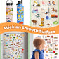 Walenced Reusable Sticker Book For Toddlers 2-4 Years, 3 Sets Stickers For Kids, Toddler Sticker Book Ages 1-3, 111 Pcs Toddler