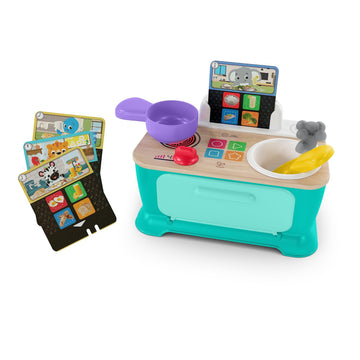 Baby Einstein + Hape Magic Touch Kitchen Play Toy Cooking Stove Set With Real Sounds And Music, Fine Motor Skill Development, Ag