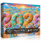 Christmas Puzzles 1000 Pieces for Adults, Colorful Winter Villages New Year Puzzle 2026, Sweet Candy Themed Holiday Puzzle, Xmas