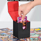 ZLCA Card Deck Box - Black & Red, Holds 100+ Sleeved Cards, Premium Storage Case with Dividers for YuGiOh & CCG Trading Cards