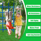 65Ft Ninja Warrior Obstacle Course For Kids With 12 Obstacle Course Accessories-Swings, Monkey Bars, Arm Trainers And More, Suit