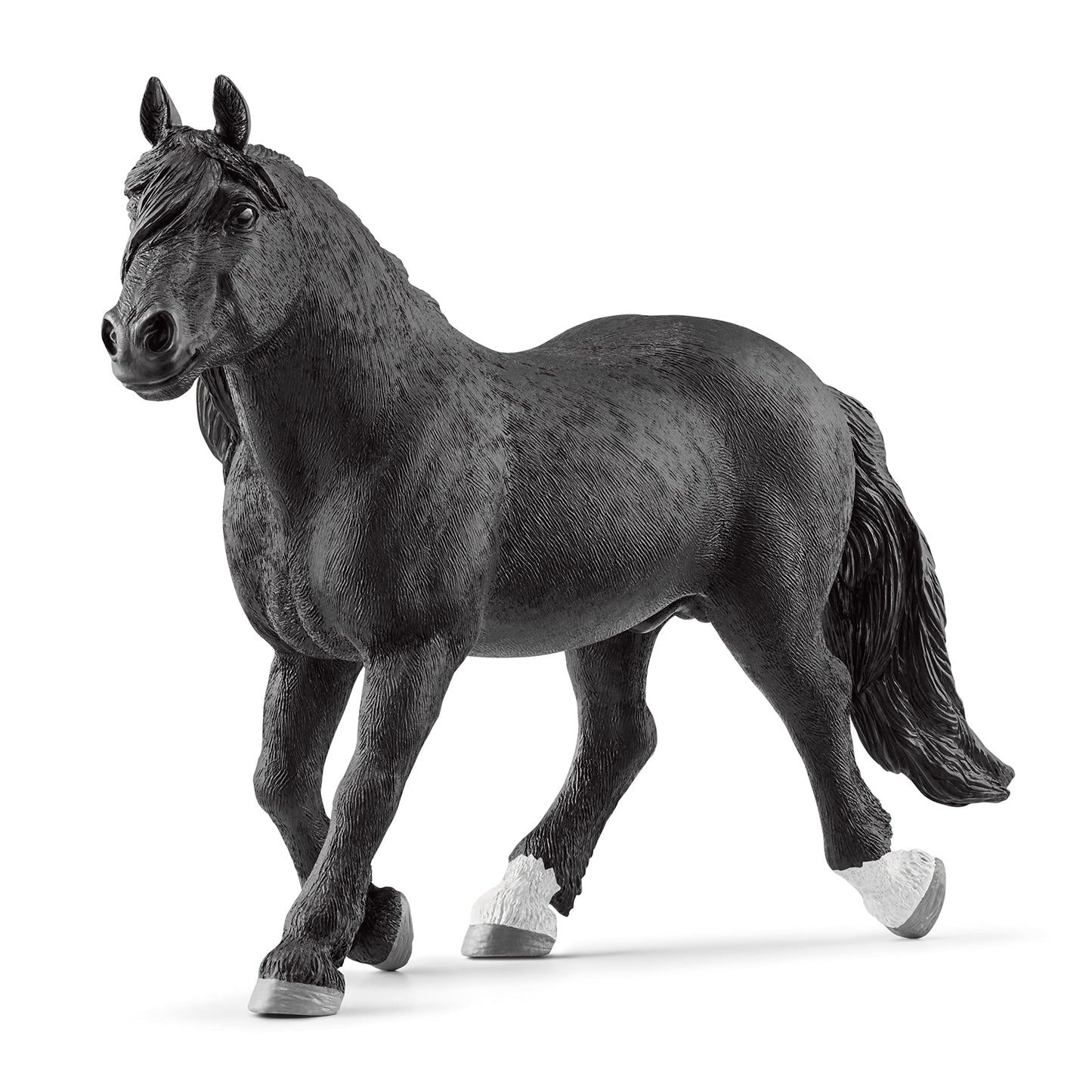 Schleich Farm World Realistic Noriker Stallion Horse Figurine - Highly Detailed And Durable Farm Animal Toy, Fun And Educational Play For Boys And Girls, Gift For Kids Ages 3+