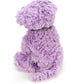 The Petting Zoo Scruffy Dog Plush Toy, Purple 9" Stuffed Animal, Model 413804, Gifts for Girls, Soft Polyester