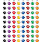 Teacher Created Resources Colorful Paw Prints Mini Stickers (4819)