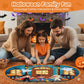 45 Pcs Halloween Floor Puzzle for Kids Age 4-8  Jumbo Pumpkin Jigsaw Puzzles Halloween Boo Basket Gifts Stuffers for Kids Girls Boys