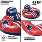 Bigmouth New England Patriots 42    Inflatable Pool Floats Officially Licensed Nfl Fan Gear Merchandise Back Support Inner Tube