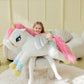 Ikasa Giant Unicorn Stuffed Animal Plush Toy,Large Big Jumbo Soft Toys,43' Huge Cute Plushy Fluffy Plushie,Gifts For Kids Girls Girlfriend Children