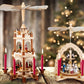 BRUBAKER Tree Candles - Pack of 20 - Dark Red - 3 x  Inches (9.5 x 1.27cm) - Made in Europe - Pyramids, Carousels & Chimes
