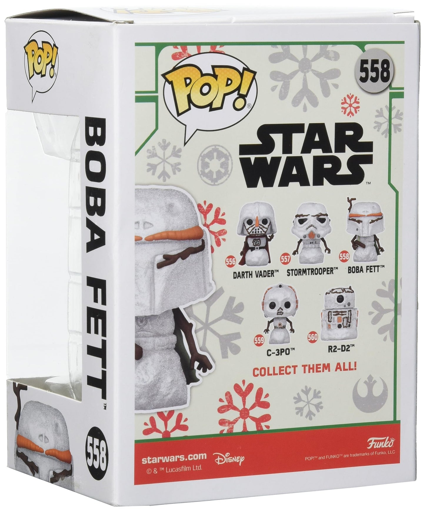 Funko Pop! Star Wars Holiday: Boba Fett Snowman
