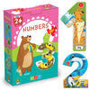The Book Tree Number Puzzle For Toddlers - 20+ Piece Set For Early Math Learning, Fun Animal & Number Matching, Durable 2-Piece 