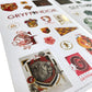 Paper House Productions Harry Potter Foil Accent 512-Piece Officially Licensed Sticker Folio - Houses, Characters, Planner Stick
