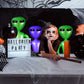 BBTO 3 Pcs Alien Inflates Inflatable Jumbo Alien Blow up Toy for Party Decorations, Halloween, Birthday, Theme Party(35 Inch,Gre