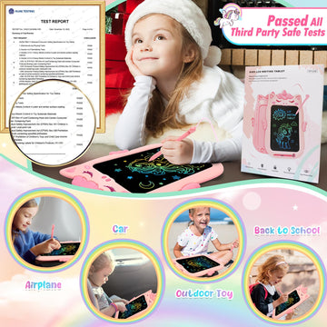 Toys For 1 2 3 Year Old Girl Gifts,10In Lcd Writing Tablet For Kids,Toddler Toys Age 1-2 Drawing Tablet,Doodle Board For Baby Gi