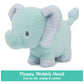 Gund Baby Safari Friends Collection Plush Elephant With Chime, Sensory Toy Stuffed Animal For Babies And Newborns, Teal, 7''