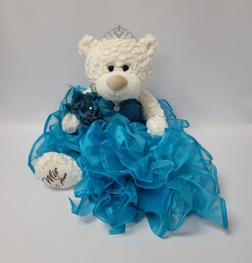 KINNEX COLLECTIONS SINCE 1997 20 Quince Anos Quinceanera Last Doll Teddy Bear with Dress (Centerpiece) ~ ARC16831-10R (Turquoise