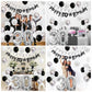 30Th Birthday Decorations For Women Men, Happy 30Th Birthday Banner With Black Silver White 30Th Birthday Balloons Birthday Cake