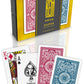 KEM Arrow Red and Blue Plastic Playing Cards  Standard Index  Bridge Size  enhanced  game-style Grade game-style  2 Decks