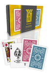 KEM Arrow Red and Blue Plastic Playing Cards  Standard Index  Bridge Size  enhanced  game-style Grade game-style  2 Decks