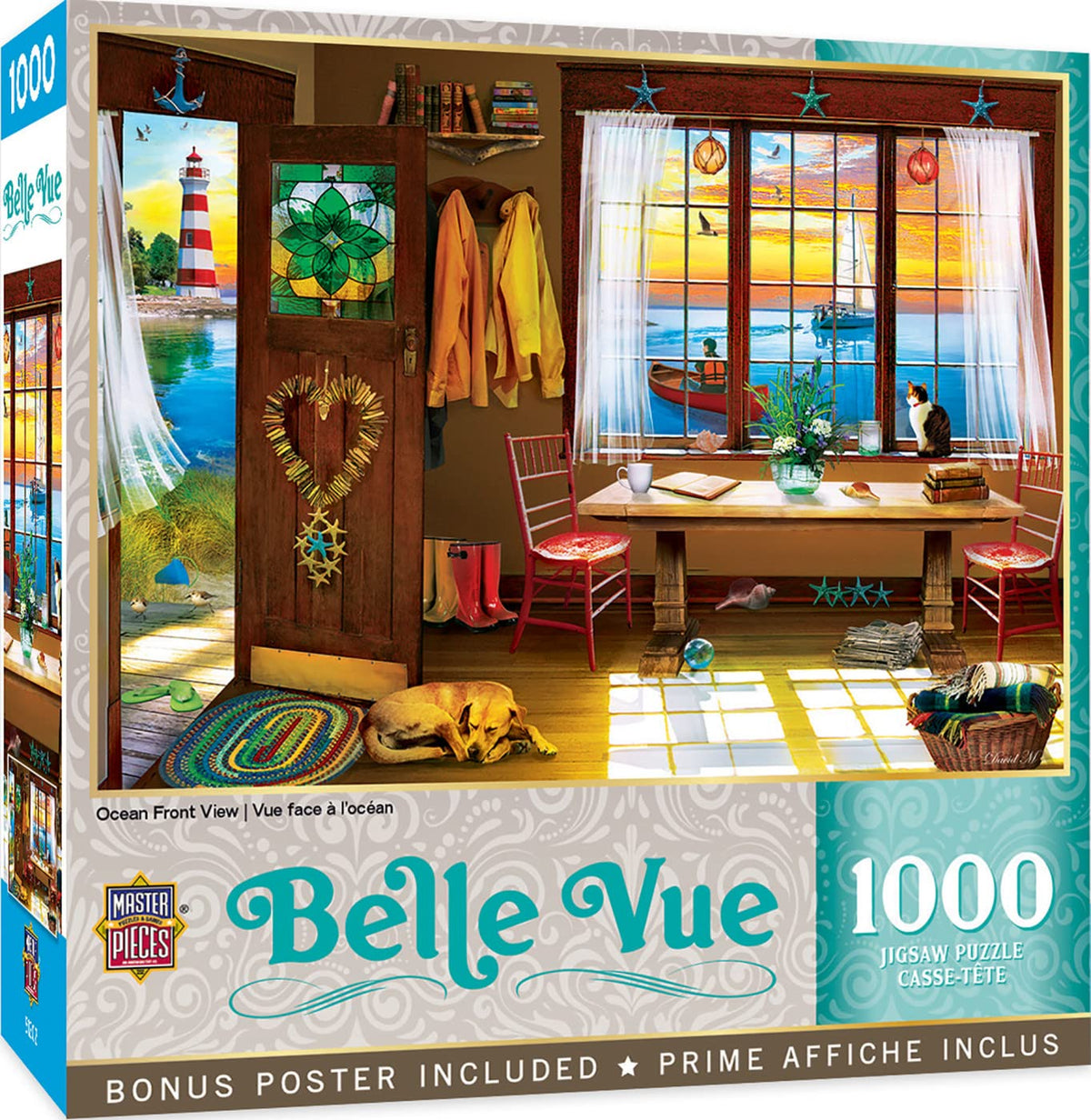 MasterPieces 1000 Piece Jigsaw Puzzle for Adults, Family, Or Youth - Ocean Front View - 19.25x26.75