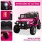 Sehomy 2-Seater Kids Ride On Truck Car With Remote, 12V Battery Powered Electric Car For Kids 3 - Spring Suspension, Led Lights,