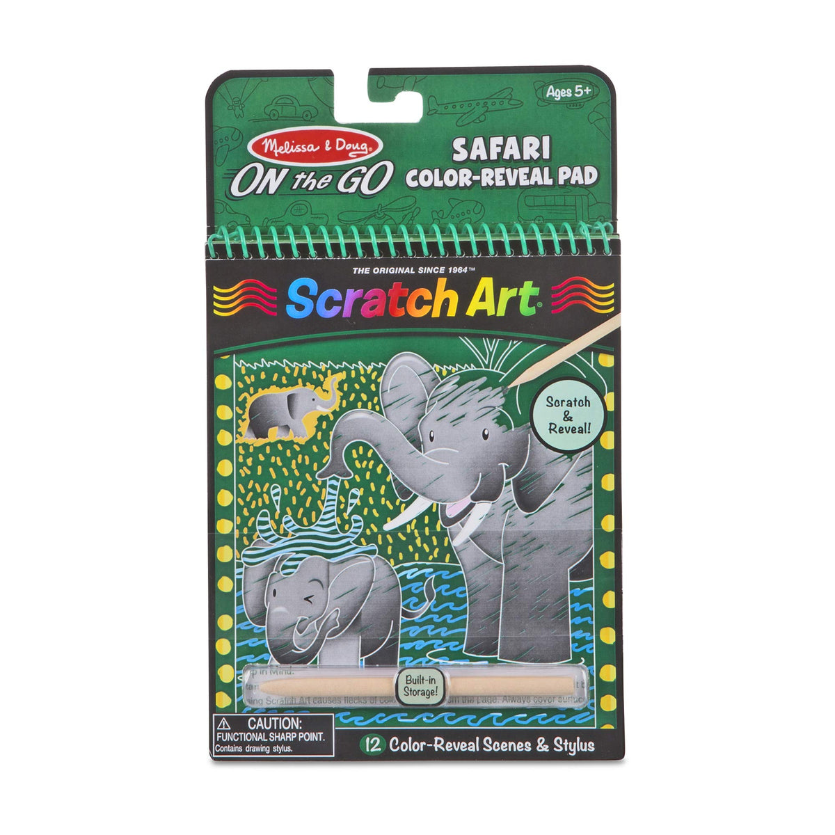 Melissa & Doug Safari Colorreveal Scratch Art Pad