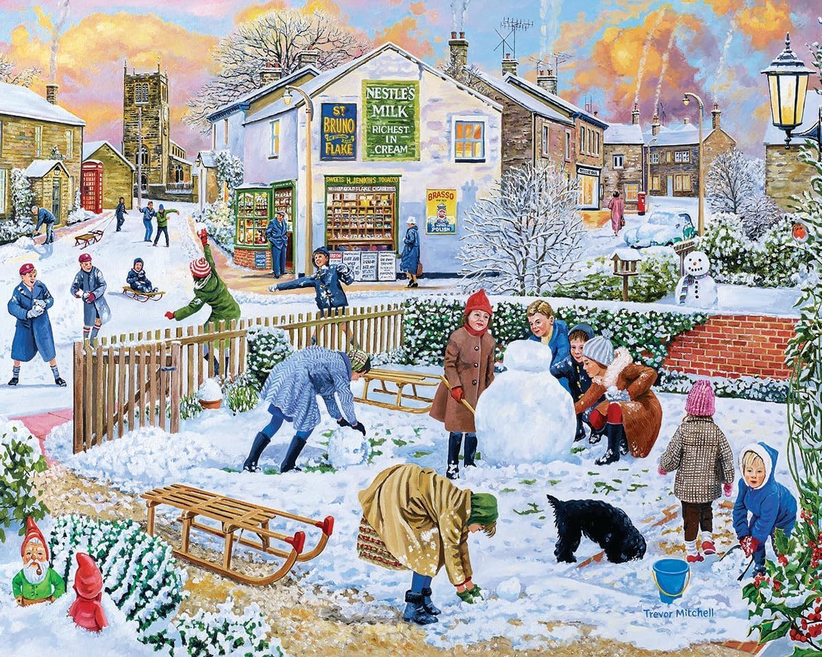 White Mountain Puzzles - Winter Games - 1000 Piece Jigsaw Puzzle