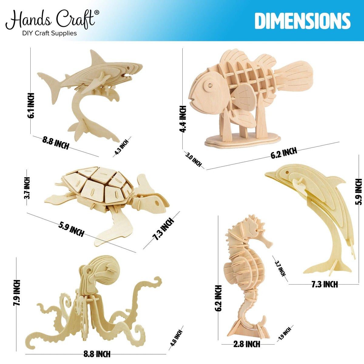 3D Sea Animals Puzzle
