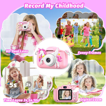 Kids Camera Toy, Masterbee Children Camera Toys For Kids Age 3-12, Christmas/Birthday Gifts For Girls, 1080P Hd Video Kids Digit