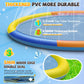 Splash Pad Sprinkler For Kids, 97'' Extra Large Non-Slip Baby Play Mat - 4 Colors, Dog Pool Toys, Toddler Outdoor Toys For Ages