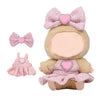 Satakara Doll Clothes Set for 17cm Dolls (6.7 inch) - Kawaii Pink Heart Outfit with Detachable Bow  Party Clothing Accessories (STK01)