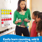 Coogam Magnetic Ten-Frame Set, Math Manipulative Eva Number Counting Games, Montessori Educational Toy Gift For Kindergarten Classroom Kids 3 4 5 Year Old